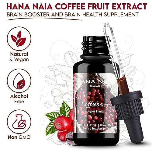 Hana Naia Coffeeberry: Whole Coffee Fruit Extract Supplement, 60-Day Supply, BDNF Brain Supplement, Focus Supplement and Cognitive Supplement, Brain Booster for Brain Health, 30ml - Image 7