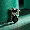 Inateannal Broche Chat Broche En Cristal Noir Kitty Broche Mignon Rhinestone Chat Émail Broche Mariage Broche De Mariage Décoration Bijoux Pour Les Femmes Filles #2