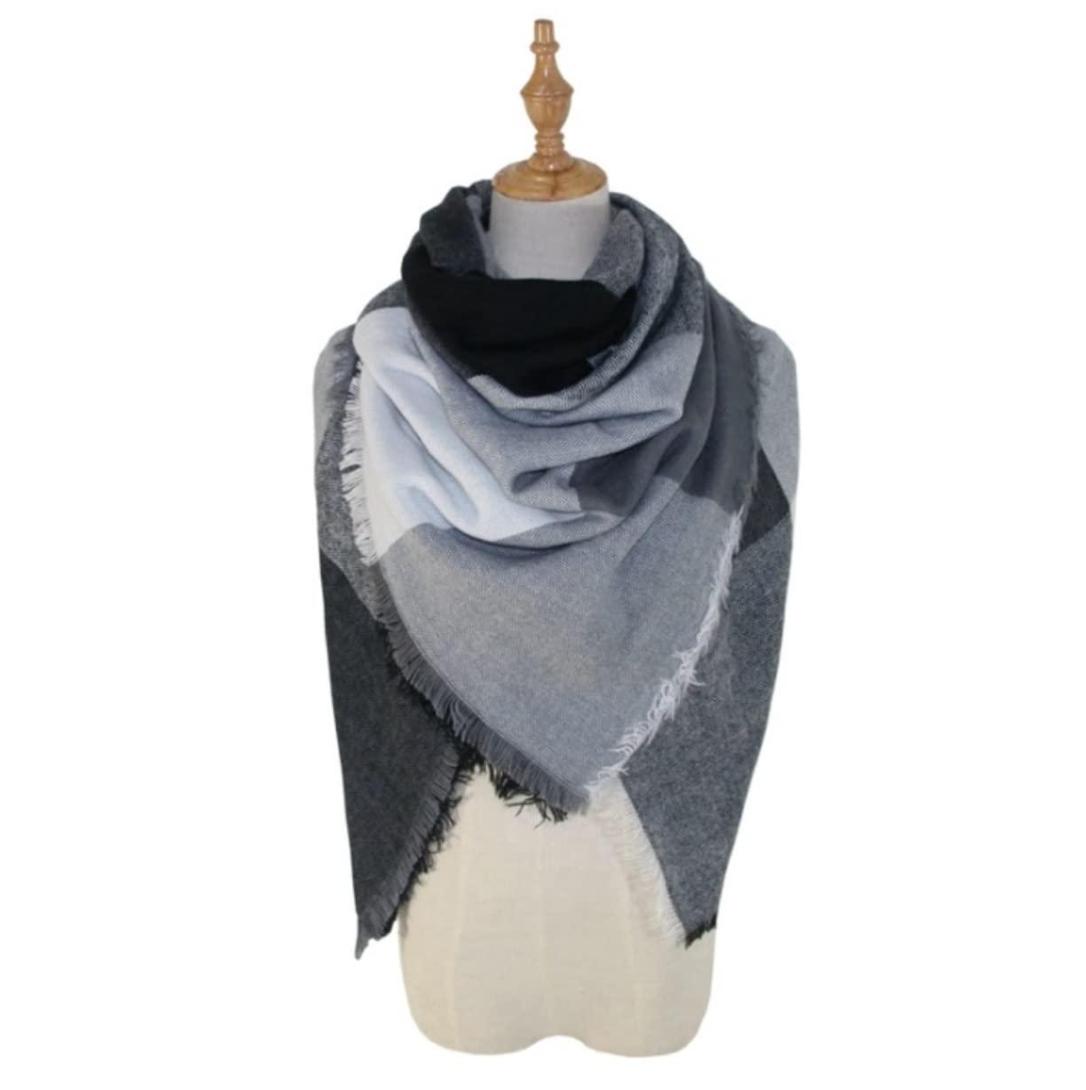 Bufanda Chal Fular Pañuelo Bufandas Bufanda De Invierno Para Mujer, Bufandas Cálidas A Cuadros, Chales Para Mujer, Chales Para Mujer Manta fulares estolas