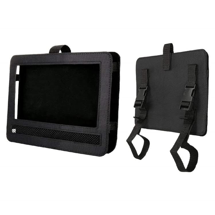Support Lecteur DVD Portable pour Appui-tête de Voiture avec Sangles, 7"/9"/10" - Noir (10in)