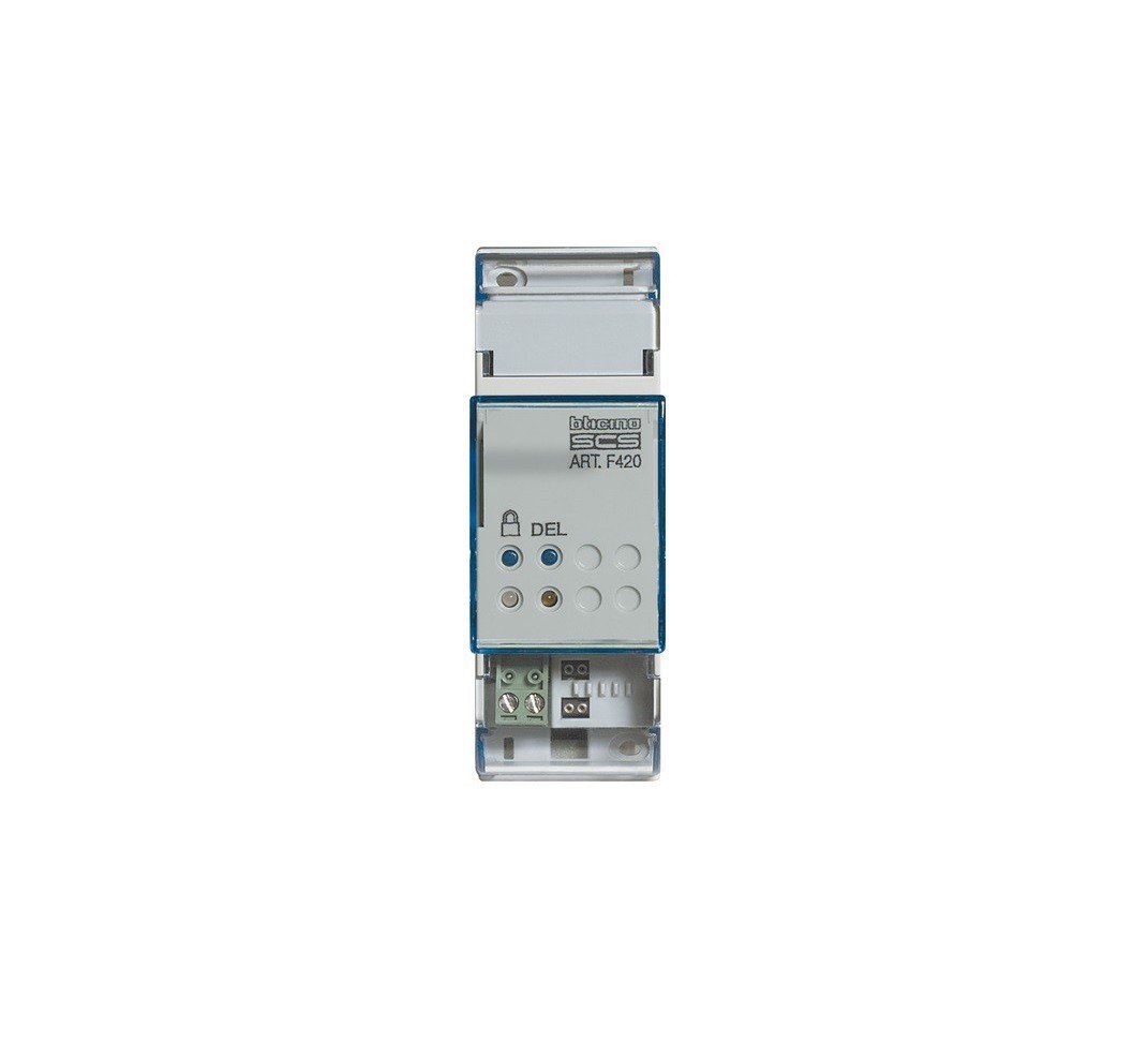 Module de scénarios BTicino F420 MyHome_Up gestion domotique rail DIN