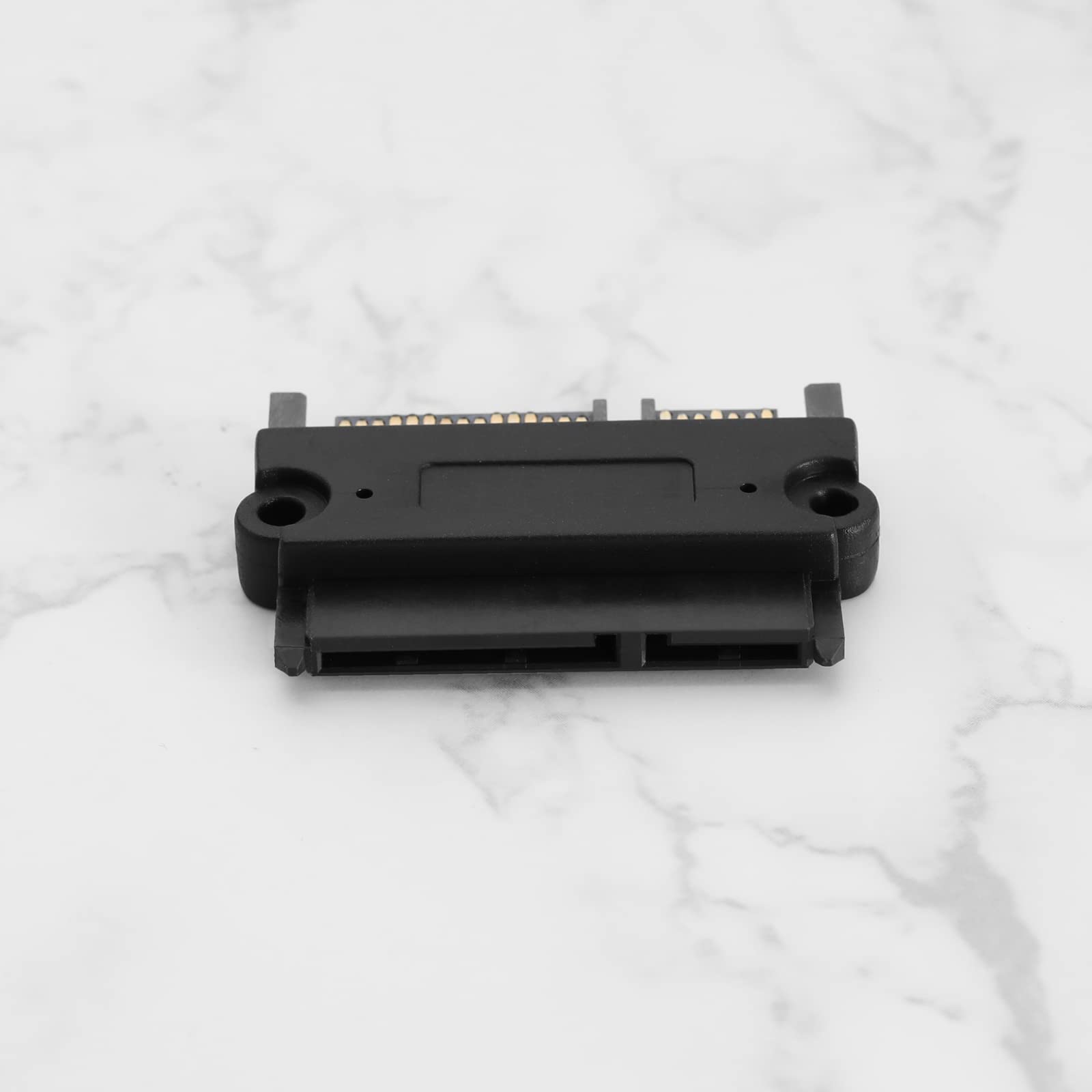 SATA 22Pin 7+15 wtyczka na gniazdo adapter do dysków twardych, napędów optycznych, dysków Solid State Drives czarny
