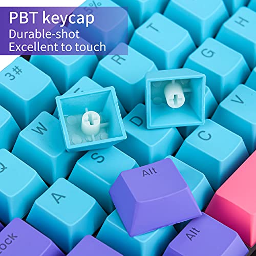 Image of Guffercty kred 60 Percent Keyboard Mechanical Red Switch Hot Swappable RGB Wired Gaming Keyboard with Backlit PBT Keycaps NKRO Type-C for PC Gamer (Gateron Optical Red, Joker)