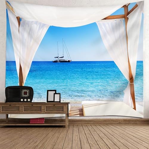 Tapisserie Décoration de Salon et Chambre : Évasion Plage Ensoleillée chez Vous