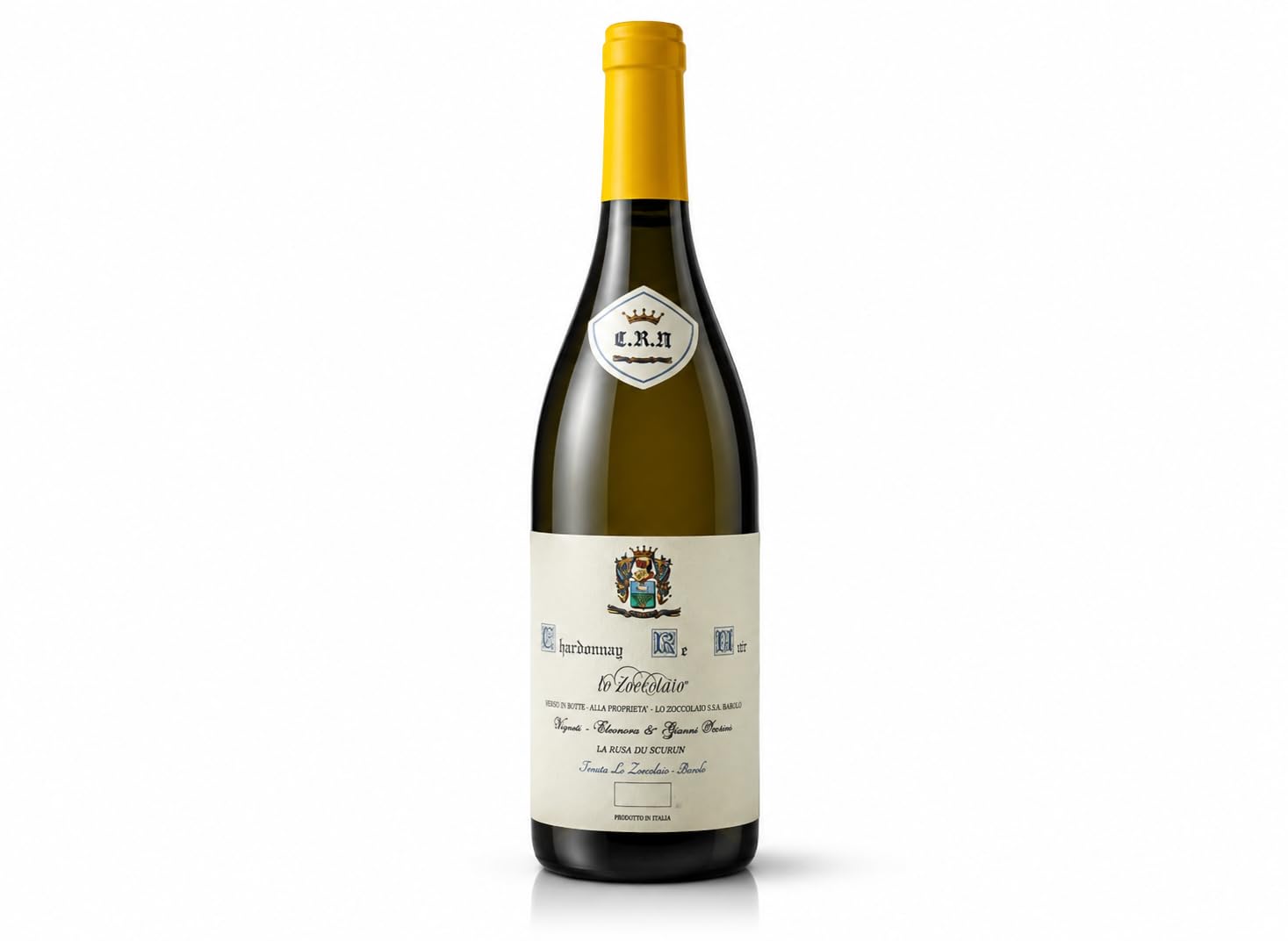 Lo Zoccolaio - Vin Blanc - Langhe Doc Chardonnay « Re Noir » En Caisse Bois - Coffret Cadeau - 1 X 750 Ml
