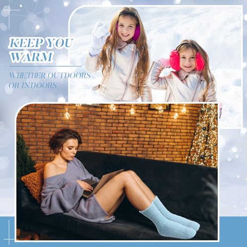 Image of Handepo 60 Pairs Women Fuzzy Socks Bulk