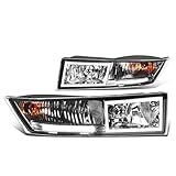 DNA MOTORING FL-ZTL-258-CH Assembly Fog Light Driver & Passenger Side Enhance visibility [Compatible with 07-14 Cadillac Escalade & ESV EXT]
