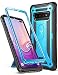 YOUMAKER Kickstand Case for Galaxy S10+ Plus, Heavy Duty Protection Full Body Shockproof Slim Fit Without Built-in Screen Protector Cover for Samsung Galaxy S10 Plus 6.4 inch (2019) - Blue