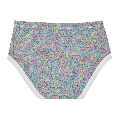 Joisal Fun Girls Underwear Toddlers 2t Cotton Girl Panties Cute Color Geometric Pastel Briefs Underpants2