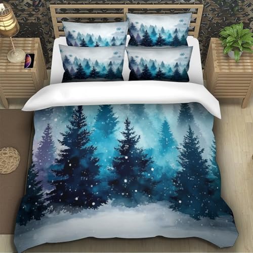 Housse de couette microfibre hypoallergénique lit 3D 200x200 - 5
