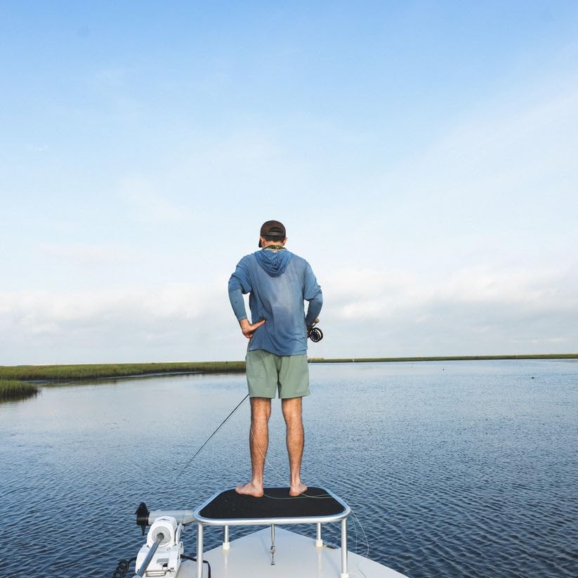 Mossy Oak Lightweight Men's Hooded Fishing Shirt Drift with Sun SPF Protection