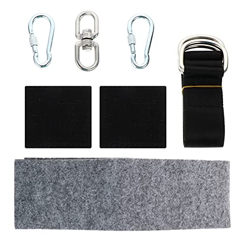 Happyyami 1 Set Swing Accessories Swing Straps Hanging Holds Kit Heavy Duty Garment Rack Heavy Duty Clothes Hanger Yoga Accessories Polyester Non-Woven Fabric to Rotate Hammock tie The Tree