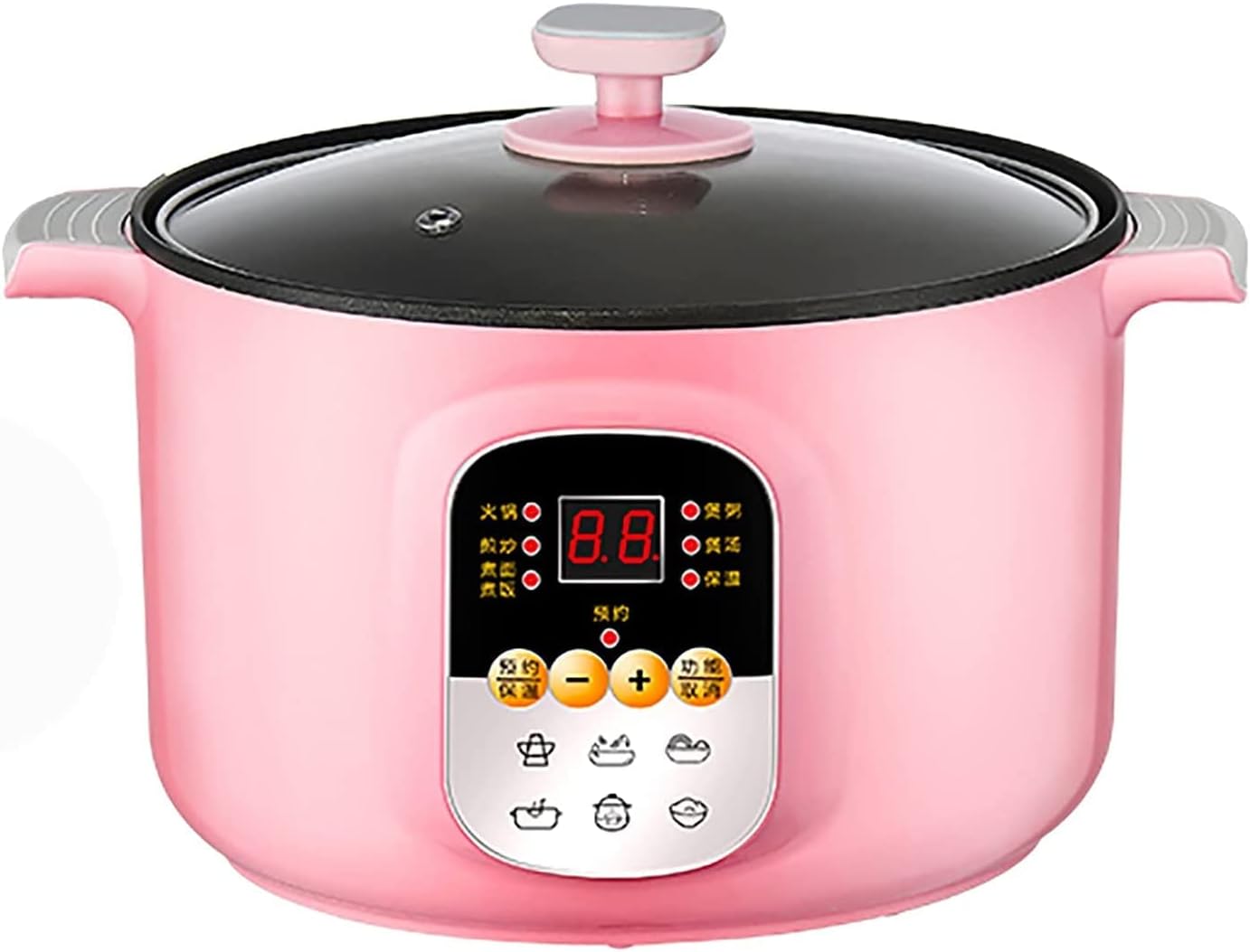 Rice Cooker Household Multifunctional All-in-one Rice Cooker/Frying Pan/Wok/Soup Pot, Non-Stick Inner Pot, for 1-4 People (B 1.6L) (B 1.6L)