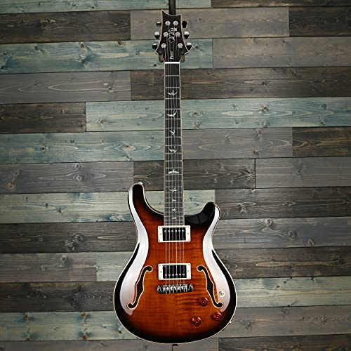 PRS SE Hollowbody II Piezo Black Gold Burst · Guitare électrique - Les Beatles, Paul McCartney, John Lennon, RIngo Starr, George Harrison PRS SE Hollowbody II Piezo Black Gold Burst · Guitare électrique – Image 3