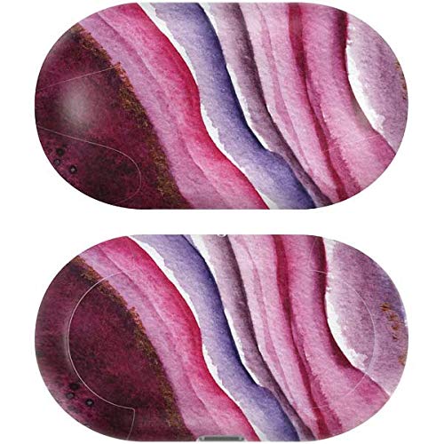 Skinit Decal Audio Skin Compatible with Samsung Galaxy Buds+ - Officially Licensed Skinit Originally Designed Plum Watercolor Geode Design