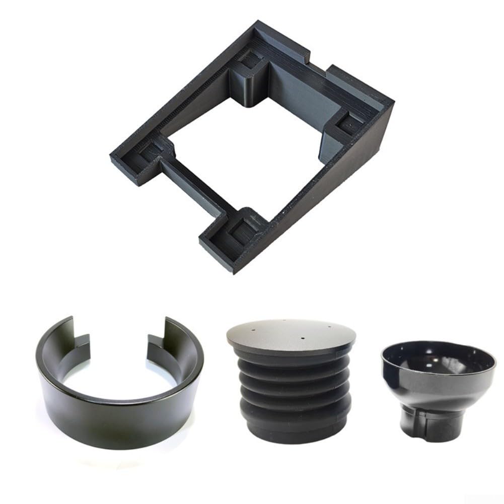 Kaffeemühlen-Basis mit Dosierring und Blasenbehälter-Boden, ABS-Material, für Eureka Mignon MMG-Serie für sauberes Mahlen in Haus, Büro, Café, Restaurant (Basis + Balg + Ring)