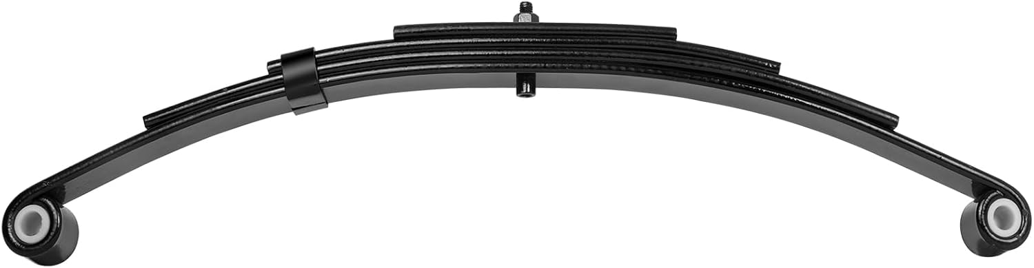 2 Pack Trailer Leaf Spring, 4-Leaf Double-Eye Spring for 4,000-lb Trailer Axles - 26" Long