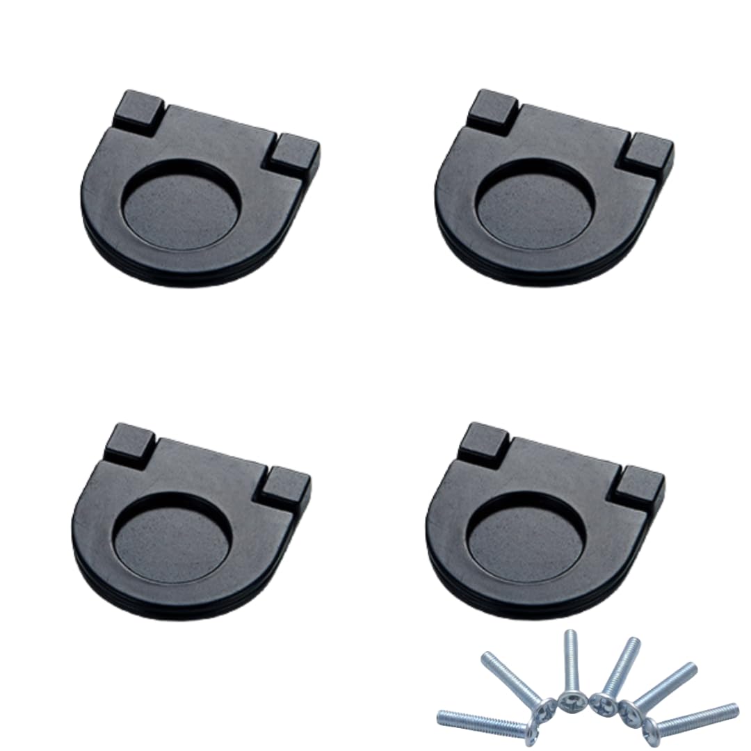 NLQCSXWEP Zinc Alloy Cabinet Bow Handle, Zinc Alloy Cabinet and Drawer Handles Matte Black Multiple Sizes 4-Pack(1052-32mm)