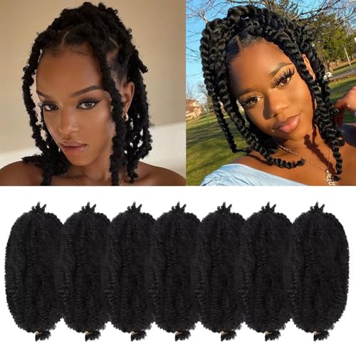 Marley Hair 12 Inch Black 7 Packs Pre Separated...