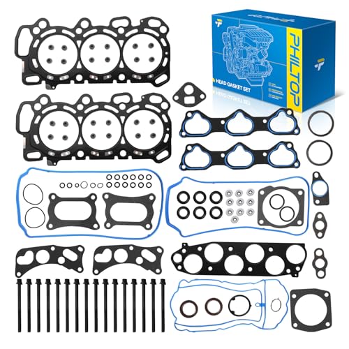 Image of PHILTOP HS26509PT Head Gasket Set Fit for Honda Odyssey 2008-2017, Pilot 2009-2015, Accord 2008-2012, Acura RDX 2013-2015, TL Ridgeline Accord Crosstour TSX, for 3.5L Engine Cylinder Head Gasket Kit