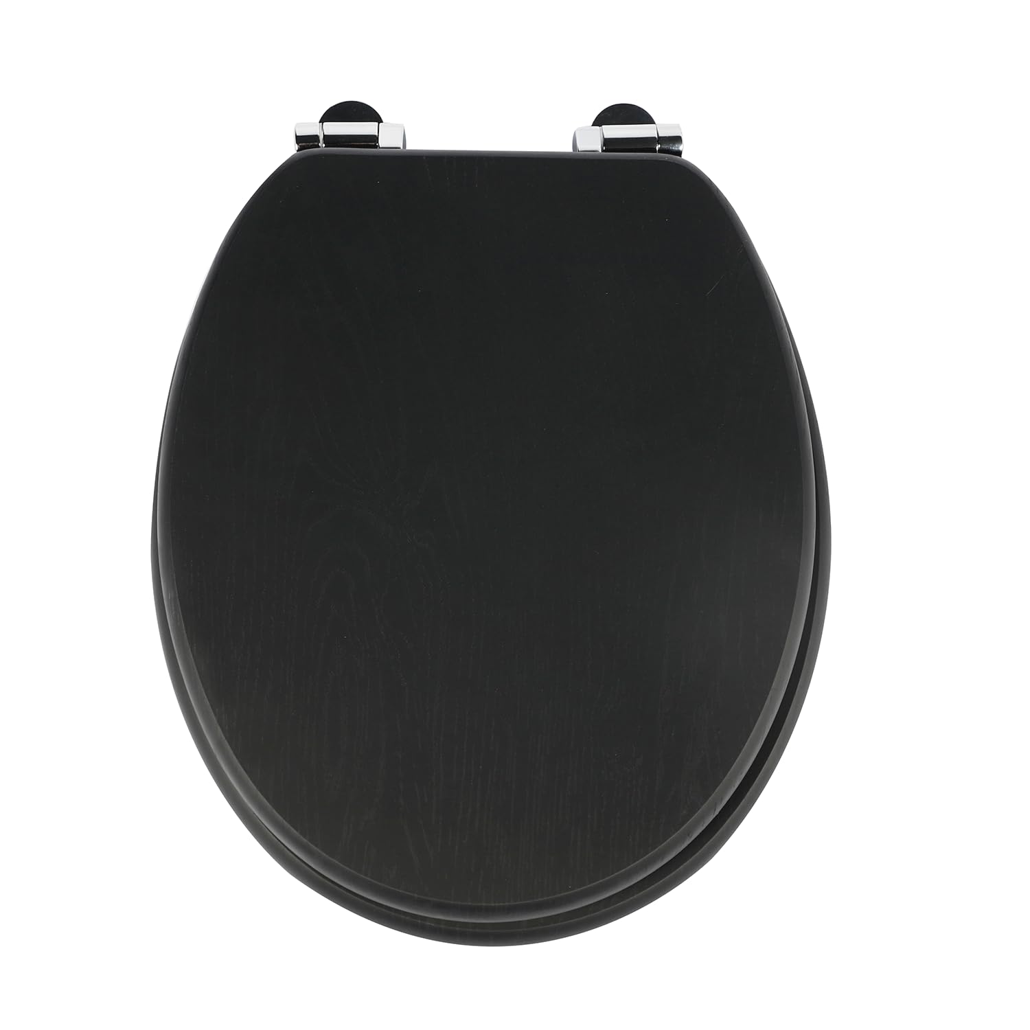 SINOBATH Wooden Toilet Seat, Soft Close WC Seat with Quick Release Adjustable Hinges Toilet Seat Easy Clean and Assembly (W124)