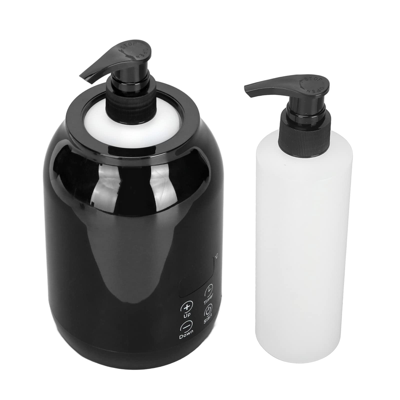 Chauffe-huile de Massage, Chauffe-huile Essentielle, Distributeur de Lotion Chauffante, Affichage LED, Réglage de la Température, Chauffe-bouteille D'huile de (Prise UE)