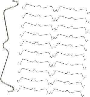 DOITOOL 50pcs Perforated Board Fixing Buckle Stainless Steel s Hooks Metal s Hooks Metal Brackets Peg Board Hook Retainers Peg Board Hook Clips Peg Hooks for Pegboard Peg Board Hooks Metal