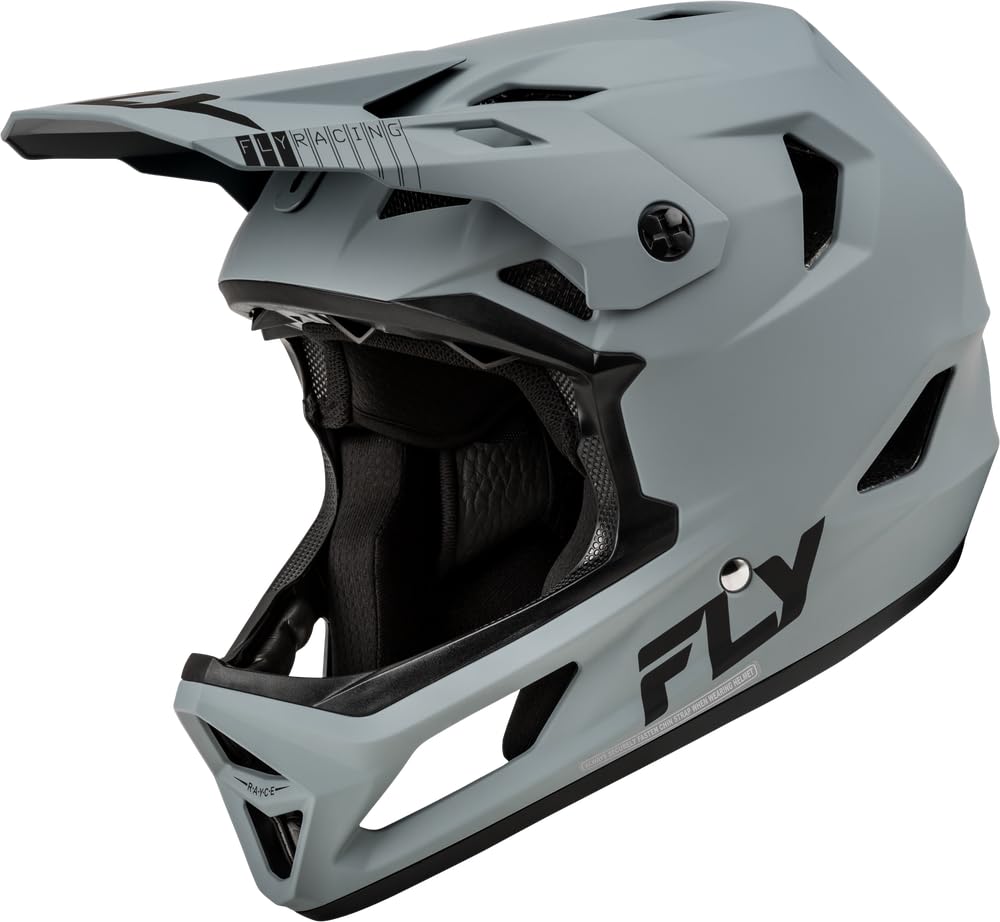 Fly Racing Rayce Full-Face Mountain Bike/BMX Helmet – ASTM F1952 DH Certified, CPSC 1203, CE EN1078, Poly-Alloy Shell, TFV Ventilation, Removable