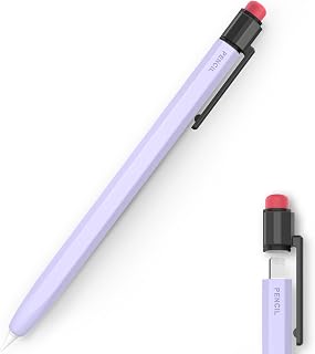 TRONWIN iPencil Case for Apple Pencil 1st Generation Sleeve Silicone Protective Cover Perfect Grip Skin Classic Design with Sturdy Clip Compatible with Apple Pencil 1st Generation
