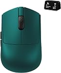 Darmoshark M5V2 Mini Fingertip Grasp Gaming Mouse,Tri-Mode 30K DPI PAW3950 Optical Sensor Lightweight 36g,8K Polling,Programmable Buttons,Computer Mouse for Laptop,PC,Windows(Green)