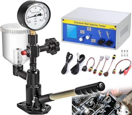 CIT800 Diesel Common Rail Injector Tester+S60H Injector Validator,Adjustable Width: 100us - 6 MS,Adjustable Frequency: 1-30HZ,Measuring Solenoid injector