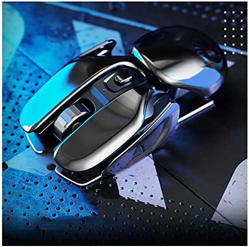 Wireless Ergonomics Metal Mouse with 2.4GHz Nano USB Receiver, Silent Click, 3 File Dpi Settings, Aluminum Alloy Integrated Base for PC,Laptop,Computer,Tablet- Sliver/ Metal Grey Mouse (Classic)