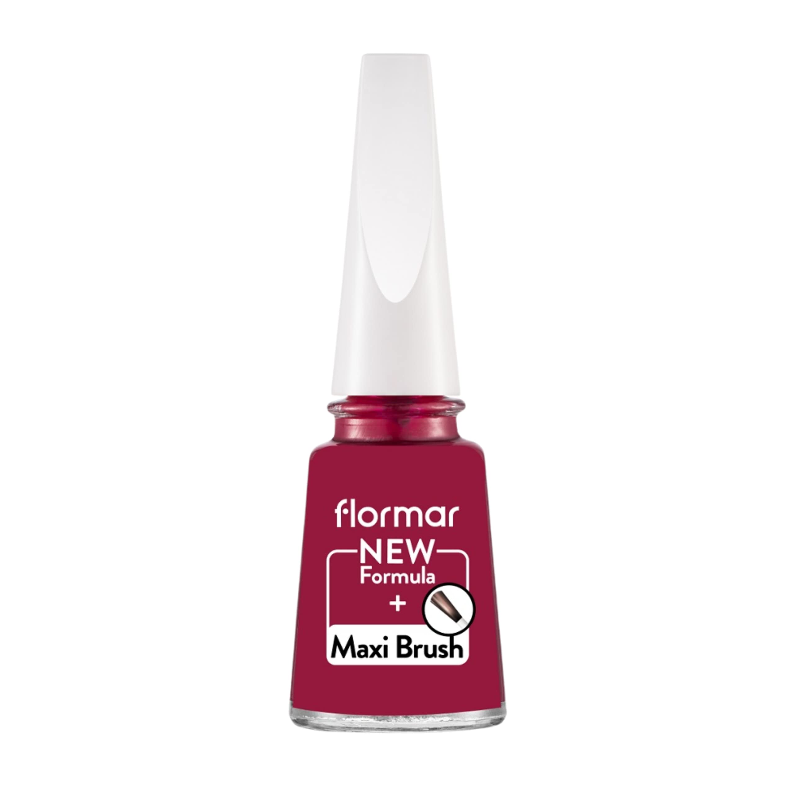 Flormar Klasik Parlak Bitişli Yüksek Pigmentli Oje Nail Enamel 075 Baroque Bordeaux New