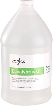 Zogics Eucalyptus Steam Room Spray, 1 Gallon