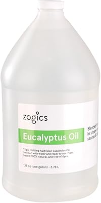 Zogics Eucalyptus Oil for Steam Room Spray (1 Gallon)