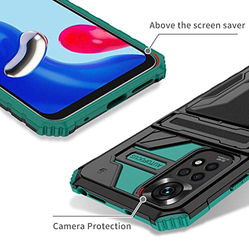 Capa Capinha Anti Impacto para Xiaomi Redmi Note 11 Pro 4G/5G com Card Slot Carcaça Carteira Antique