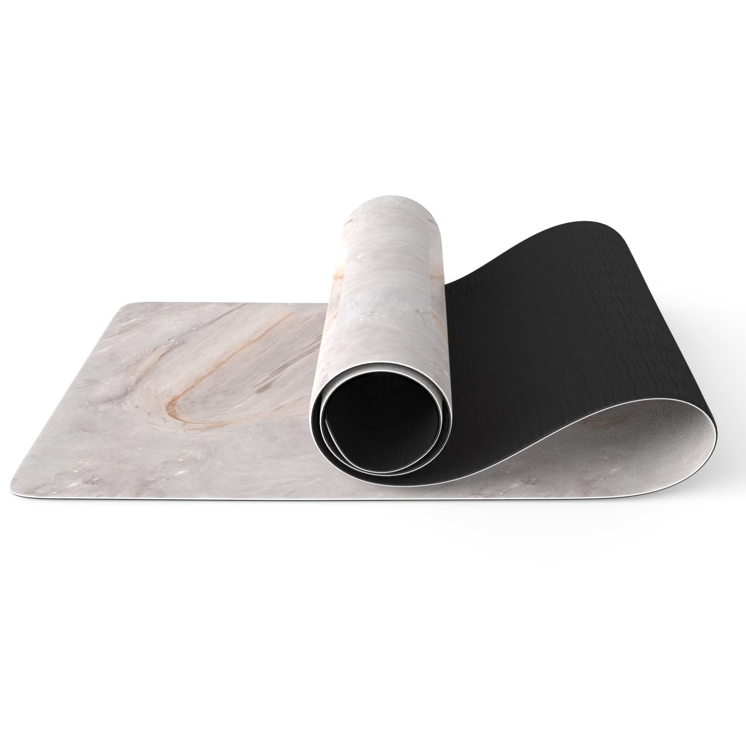 Haquno Extra Thick Yoga Mat 6mm - Non-Slip Exercise Mat for HIIT, Pilates & Home Workouts & Workout with Free Carry Strap（Khe Sanh）