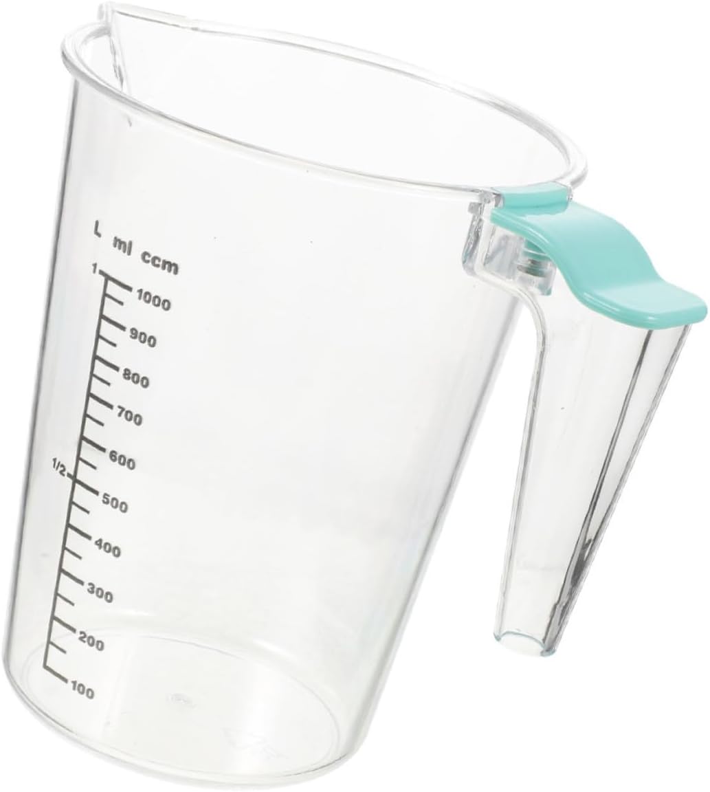 Large 1000ml Measuring Mixing Cup with Handle Acrylic Liquid Measuring Cup for Baking and Cooking Kitchen Utensils