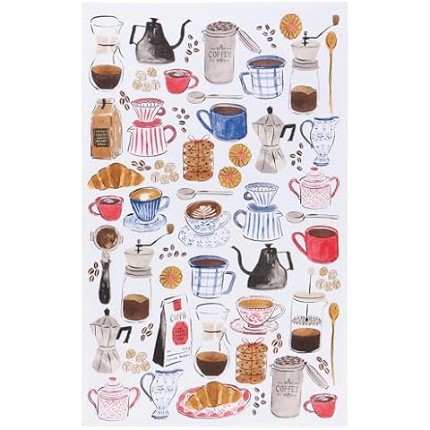 Now Designs Coffee Break Printed Kitchen Towel Cover
