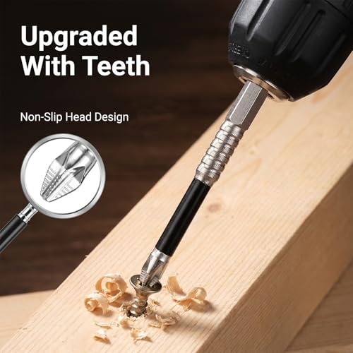 Image of 9 Pcs Magnetic Drill Bits, K5 Anti Slip Drill Bits Fixion Tools Drills Bit, K5 High-Magnetic Drills Dit Set Durability Screwdriver Bit Magnetic Electric, 25 50 65 70 90 150mm