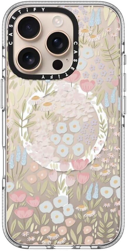 CASETiFY Clear iPhone 16 Pro Case [Not Yellowing / 6.6 ft. 3X Military Grade Drop Protection/Magsafe] - Eleanor - Clear - Image 4