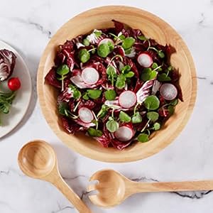 Marthastewartcoban3pc13roundwoodsaladbowlw2servers  Urban Country Home Decor Martha stewart coban 3 pc 13 round wood salad bowl w 2 servers  urban country home decor