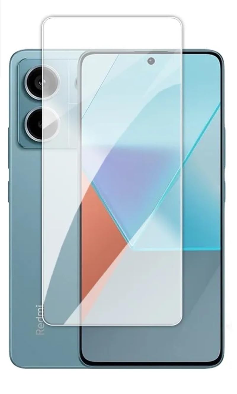 Zubitech Tempered Glass Screen Protector for Xiaomi Redmi Note 13 Pro Full Coverage Screen Glass 9H Hardness Anti Fingerprint Scratch Resistance HD Clear for Redmi Note 13 Pro (1)