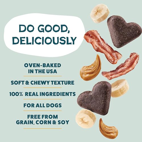 Shameless Pets Soft-Baked Dog Treats, Bananas for Bacon, Omega 3 & 6, 1-Pack - image 2