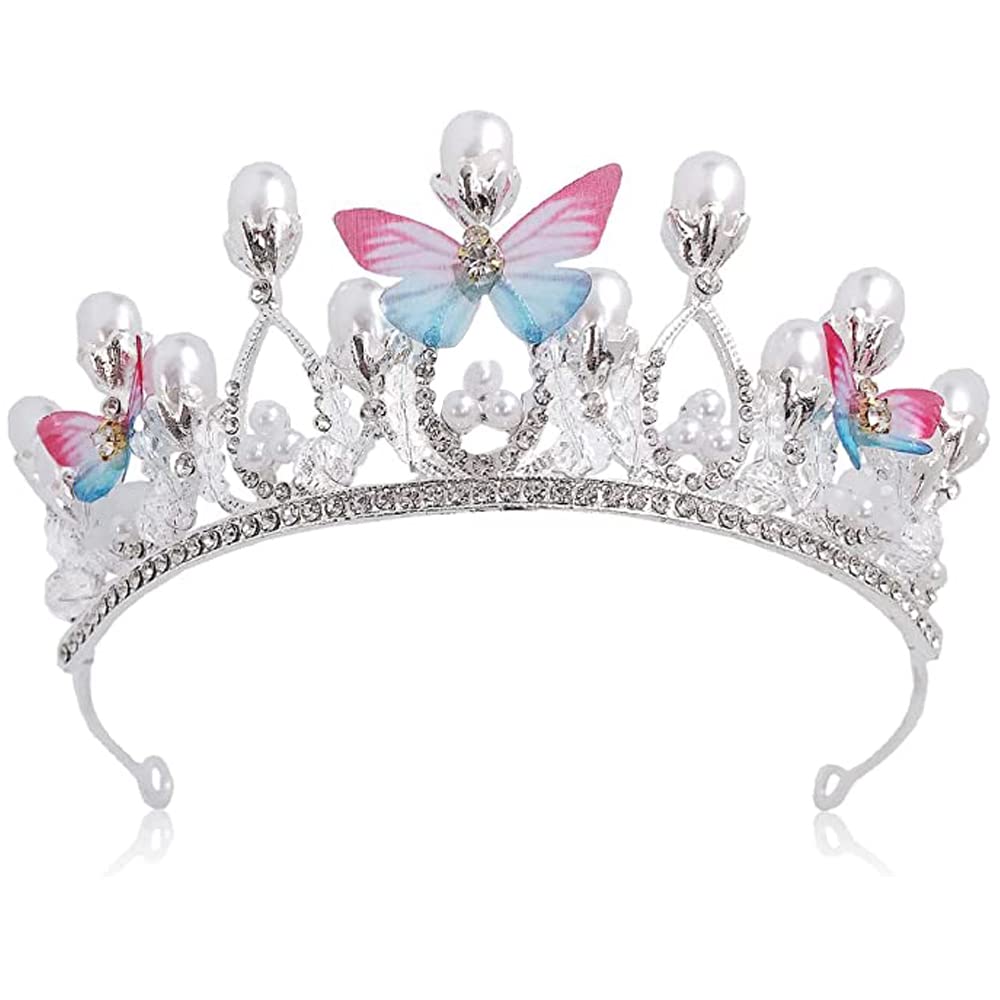 Boda Novia de Diadema, Corona de Cristal Boda, Tiara de Corona, Tiara de Boda, Tiara de Cristal con Perlas, Para El Pelo Hechos a Mano, Para Cosplay, Cumpleaños, Fiesta, Vacaciones, Disfraz, Fiesta