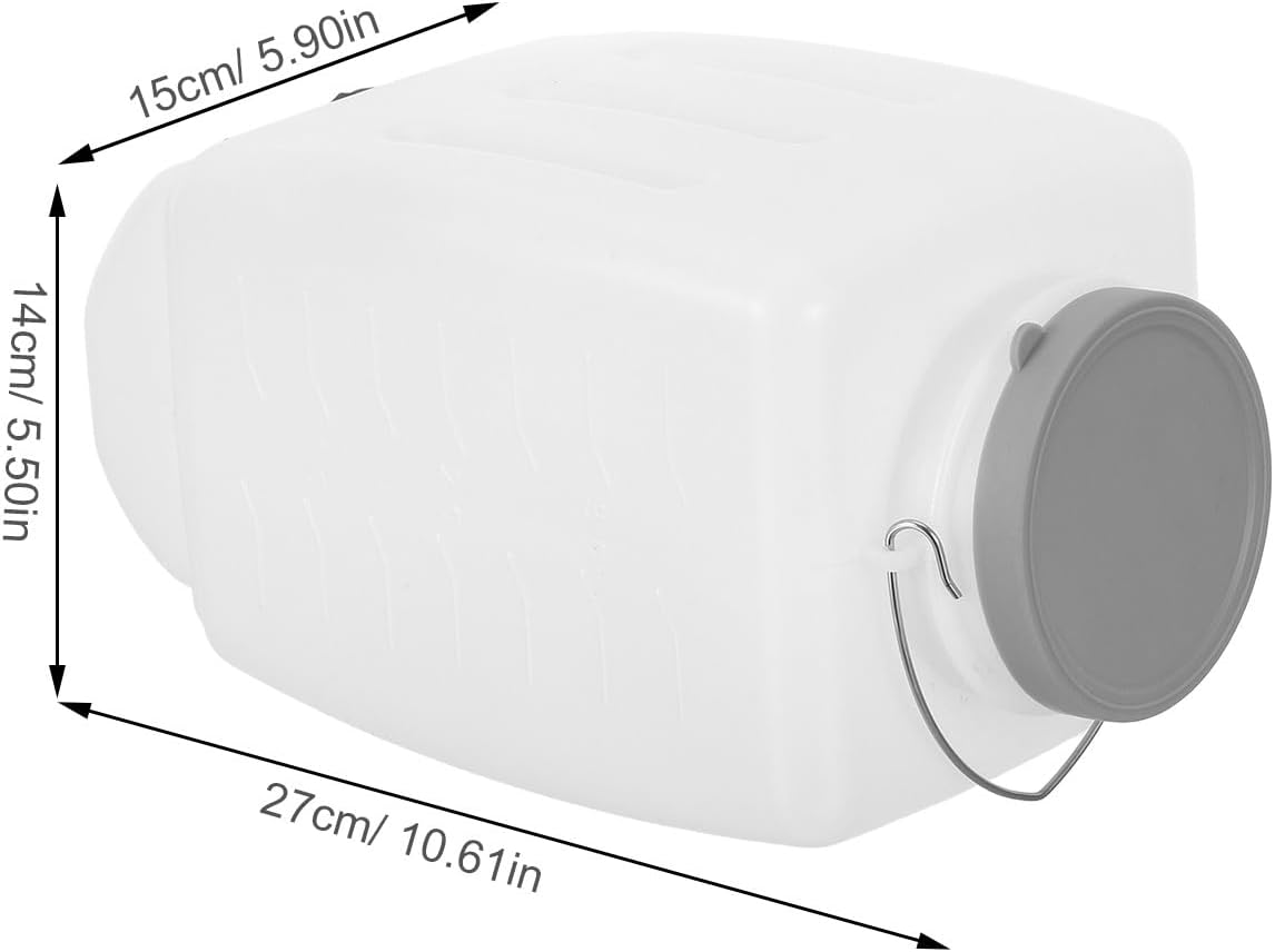 KICHOUSE Steam Iron Water Tank with Tube 3L Capacity Replacement Bottle with Spigot Leakproof - Water Bottle for Gravity Feed Electric Steam Irons - Accessories