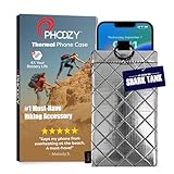 PHOOZY Thermal Phone Case - Apollo II Series : Cell Phone Pouch with AGION Lining Prevents Overheating, Extends Battery Life, Provides Drop Protection and Floats in Water (Large-Silver)