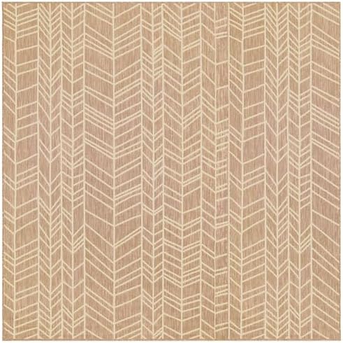 Liora Manne Carmel Low Profile Easy Care Indoor/Outdoor Woven Rug-Transitional, Geometric, Decorative, Contemporary, Chevron Sand 7'10" Square
