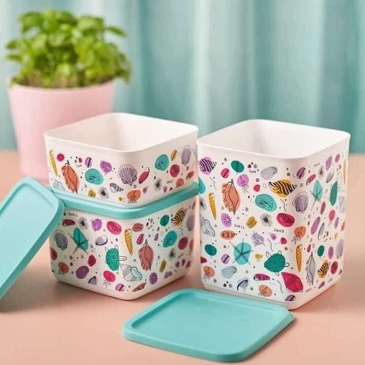 Cubix Rectangular Set Tupperware Tupperware Cubix Set: Buy Online at Best Price in Egypt - Souq is now ...