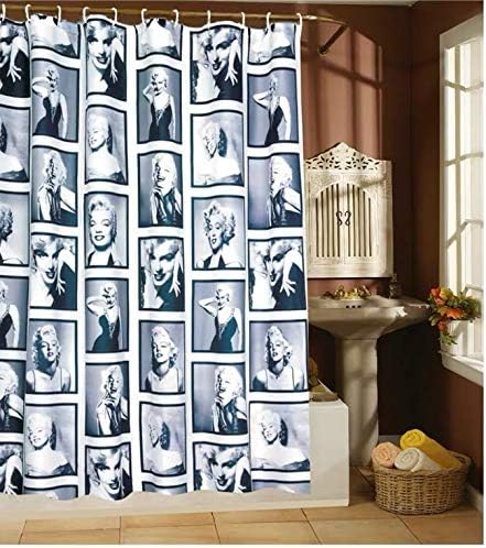 Aeroway 72" Marilyn Monroe Fabric Shower Curtain